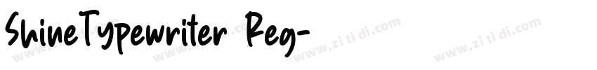 ShineTypewriter Reg字体转换
